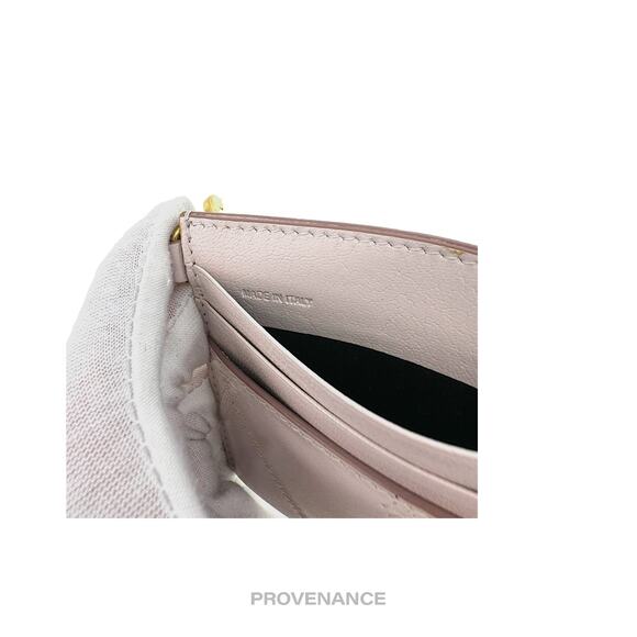 🔴 Givenchy Card Holder Wallet - Quilted Blush Leather - Picture 6 of 7